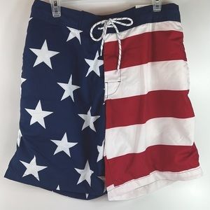 NWT Stars and Stripes swim trunks